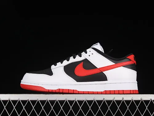 All categories Nk SB Dunk series Nk SB Dunk Low low-top sneakers C version Nk Dunk Low white, black and red color matching SB low-top sports and leisure sneakers FD9762-061